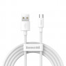 Usb Кабель-зарядка Micro Baseus Simple Wisdom (2шт.) 2.1A 1.5м (TZCAMZJ-02) белый