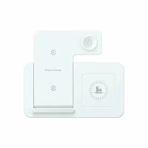 Беспроводное зарядное устройство 3in1 смартфон/Watch/AirPods Remax RP-W60 22Вт белое