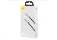 Usb Кабель-зарядка Lightning Baseus Cafule Metal 2.4A 1м (CALJK-A01) черный