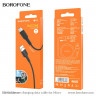 Usb Кабель-зарядка Micro Borofone BX30 Silicone 2.4A 1м силиконовый чёрный