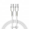 Кабель-зарядка Type-C на Type-C Baseus Cafule Metal 100W 1м CATJK-C02 белый