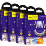 Usb Кабель-зарядка Lightning Hoco X21 Plus 2.4A 2м мягкий силиконовый белый