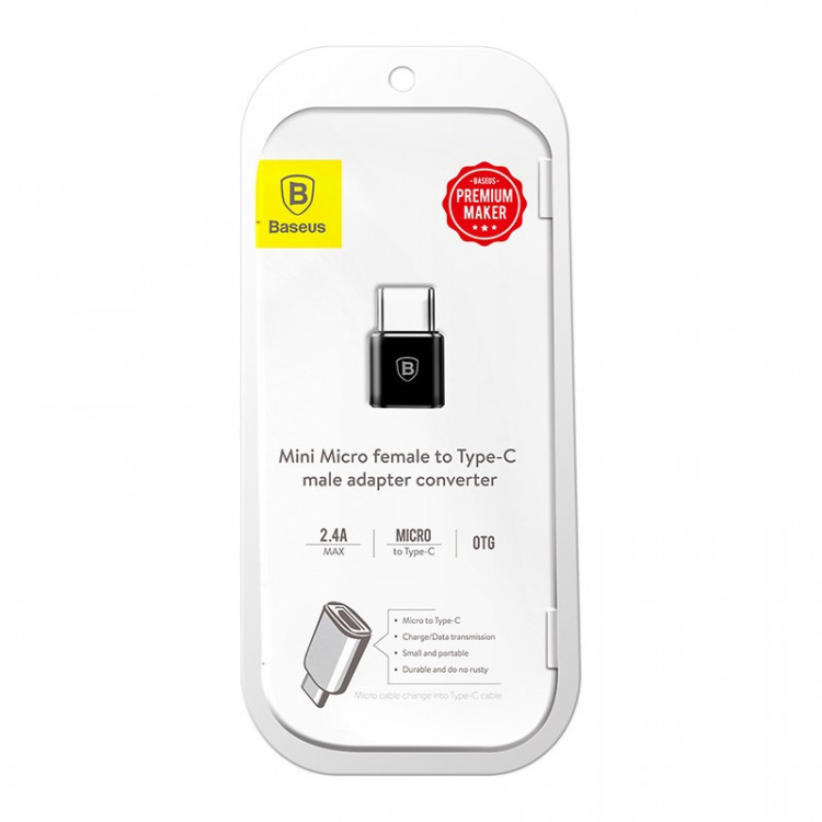 OTG Type-C на Micro Baseus CAMOTG-01 черный
