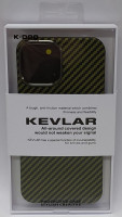 Накладка для i-Phone 12 Pro Max K-Doo Kevlar пластик зелёная