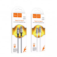 Usb Кабель-зарядка Type-C на Type-C Hoco X66 1м 60W серый