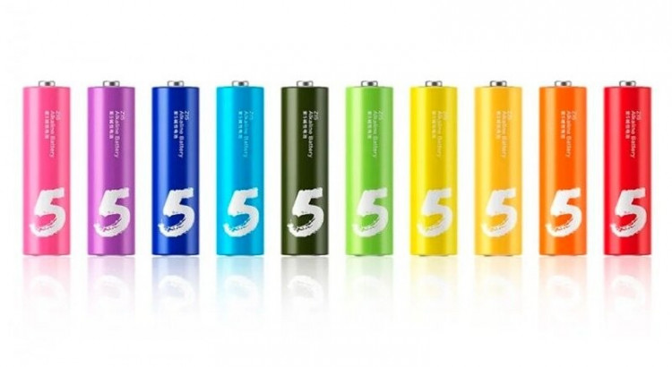Алкалиновые батарейки Xiaomi AA LR6 (10шт) NQD4000RT разноцветные