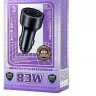 Автомобильное заряд. устр. Remax RCC327 2USB/1C 3A 83W серебристое