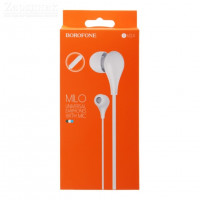 Наушники с микрофоном Borofone BM24 Milo 1.2м белые