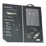 Usb Кабель-зарядка Type-C на Lightning Evelatus 60W 2м в тканевой оплетке черный