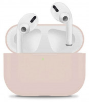 Силиконовый чехол для AirPods бежевый