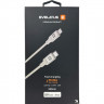 Usb Кабель-зарядка Type-C на Lightning Evelatus 60W 2м в тканевой оплетке белый