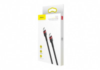 Кабель-зарядка Type-C на Type-C Baseus Cafule series PD2.0 2м (CATKLF-H91) красно-черный