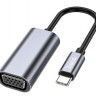 Кабель-переходник Hoco UA21 Type-C (папа) на VGA (мама) серебряный