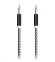 Аудиокабель AUX 3.5мм Smartbuy Straight (A-35-35box black) 1м черный