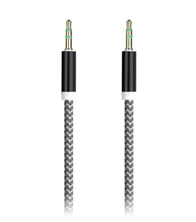 Аудиокабель AUX 3.5мм Smartbuy Straight (A-35-35box black) 1м черный