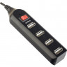USB-HUB Perfeo 4 Port, (PF-HYD-6001H) чёрный