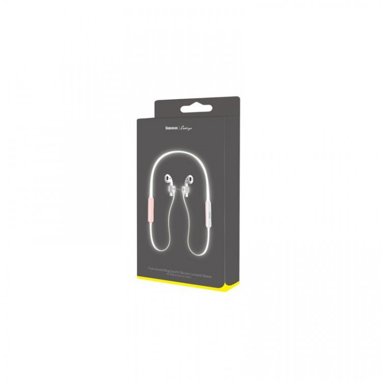 Силиконовый шнурок-держатель для AirPods Baseus Ring Sports (ARAPPOD-B24) белый