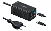 Сетевое зар. устр. Baseus GaN3 Pro Fast Charger 2USB/2C 65W (CCGP040101) черное