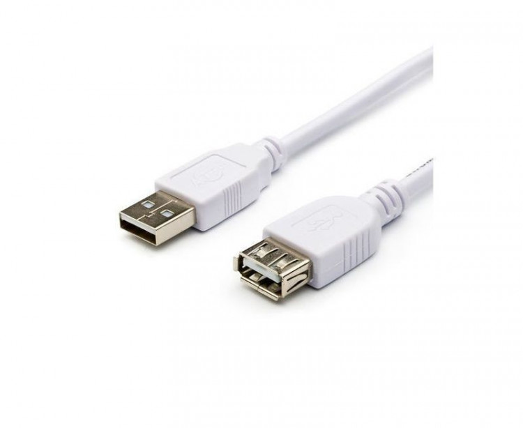 Удлинитель ATcom USB (мама) - USB (мама) 1.8м белый