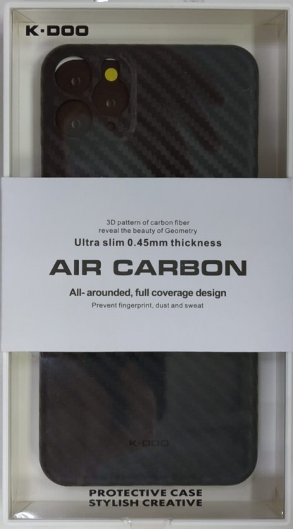 Накладка для i-Phone 11 Pro Max K-Doo Air Carbon пластик черная