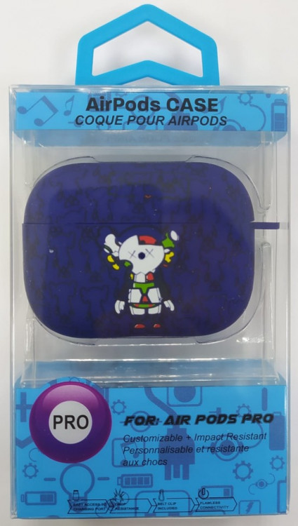 Силиконовый светящийся в темноте чехол для AirPods Pro Luxo Kaws рисунок №40
