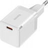 Сетевое зар. устр. Baseus GaN3 Fast Charger 1USB-C 30W (CCGN010102) белое