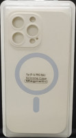 Накладка для i-Phone 14 Pro Max 6.7" Magsafe силикон бежевая