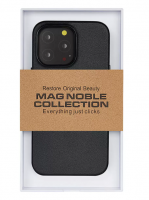 Накладка для i-Phone 15 Pro Max K-Doo Mag Noble кожаная черная