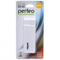 USB-хаб Perfeo 4 порта (PF-VI-H021) белый