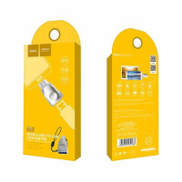 Переходник Hoco UA10 MicroUSB (папа) на USB3.0 (мама) серебристый
