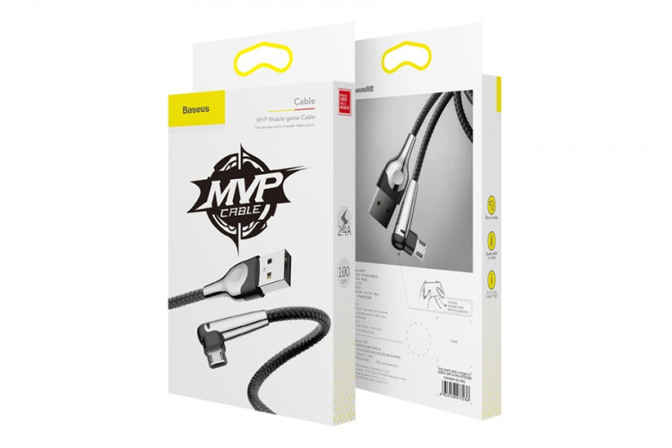 Usb Кабель-зарядка Micro Baseus Sharp-Bird 2.4A 1м (CAMMVP-E01) черный