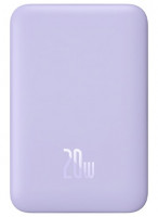 Powerbank с беспроводной зарядкой Baseus Magnetic Wireless 10000mAh 20W (PPCX110105) фиолетовый