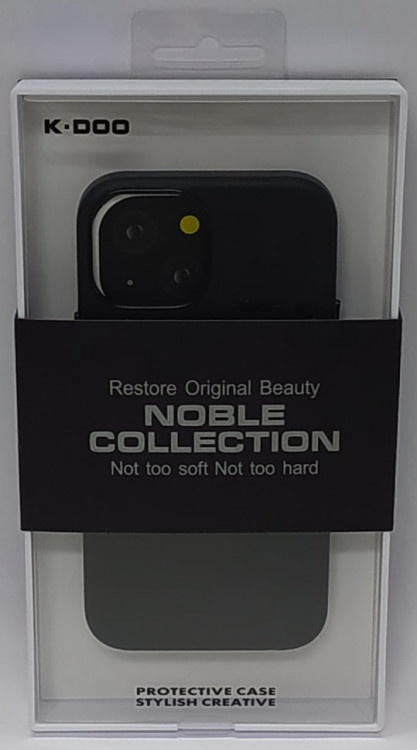 Накладка для i-Phone 13 Mini K-Doo Noble кожаная черная
