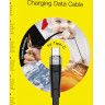Usb Кабель-зарядка Type-C Hoco X53 Angel silicone 3A 1м плоский силиконовый чёрный