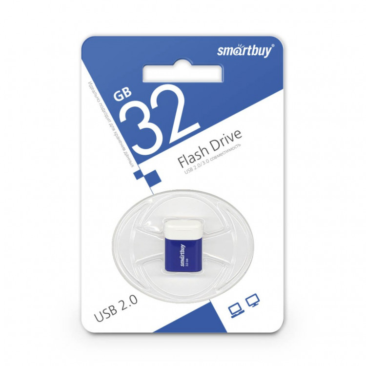 USB флеш накопитель Smartbuy 32GB Lara Blue (SB32GBLARA-B)
