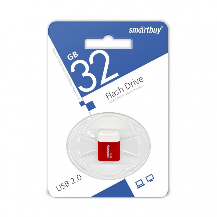 USB флеш накопитель Smartbuy 32GB Lara Red (SB32GBLARA-R)