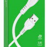Usb Кабель-зарядка Micro Borofone BX51 Trumph 2.4A 1м силиконовый белый