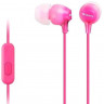 Стереонаушники Sony MDR-EX15AP с микрофоном розовые (High Copy)