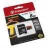 micro SDHC карта памяти Transcend 8GB Class 6 (с адаптером SD)