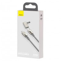 Кабель-переходник Baseus One-for-two Type-C на Type-C+DC 100W 2м (CA1T2-A0G) серый