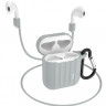 Силиконовый чехол для AirPods 1/2 Hoco WB10 серый