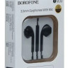 Наушники с микрофоном Borofone BM30 1.2м черные