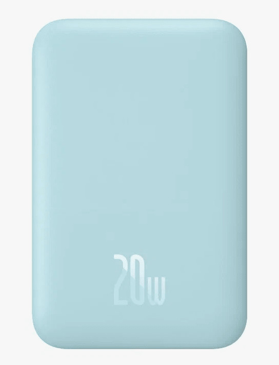 Powerbank с беспроводной зарядкой Baseus Magnetic Wireless 10000mAh 20W (PPCX030003) голубой