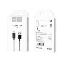 Usb Кабель-зарядка Type-C Hoco X23 Skilled 1м силиконовый чёрный