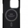 Накладка для i-Phone 15 Pro Max K-Doo Mag Kevlar карбон черная