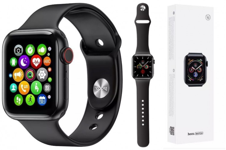Смарт-часы Hoco Y1 Smart Watch 1.75"/320х385/230mAh/72ч/BT4.0 черные