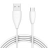 Usb Кабель-зарядка Micro Baseus Small Pretty Waist 1м (CAMMY-02) белый