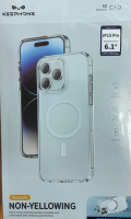 Накладка для i-Phone 15 Pro Keephone Non-Yellowing Magsafe прозрачный