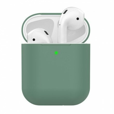 Силиконовый чехол для AirPods зеленый