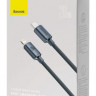 Кабель-зарядка Type-C на Lightning Baseus Crystal Shine Series 20W 2м (CAJY000301) синий